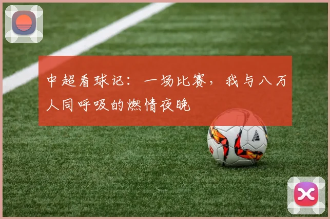 中超看球记：一场比赛，我与八万人同呼吸的燃情夜晚